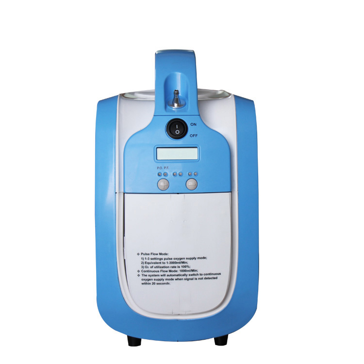 3LPM Portable Oxygen Concentrator fa'atasi ma le Malosi o le Ma'a Fa'amalo Pulse ma le Fa'aauau