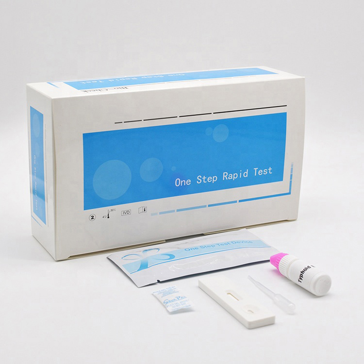 Fa'amama Fa'afoma'i Salmonella Typhoid Antigen Rapid Test Kit Kaseti