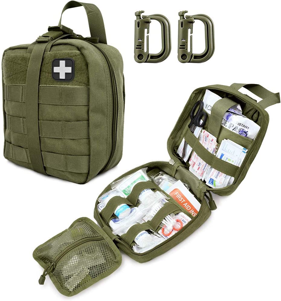 Green Tactical First Aid Military Medical Pouch E aofia ai Patch Koluse Mumu