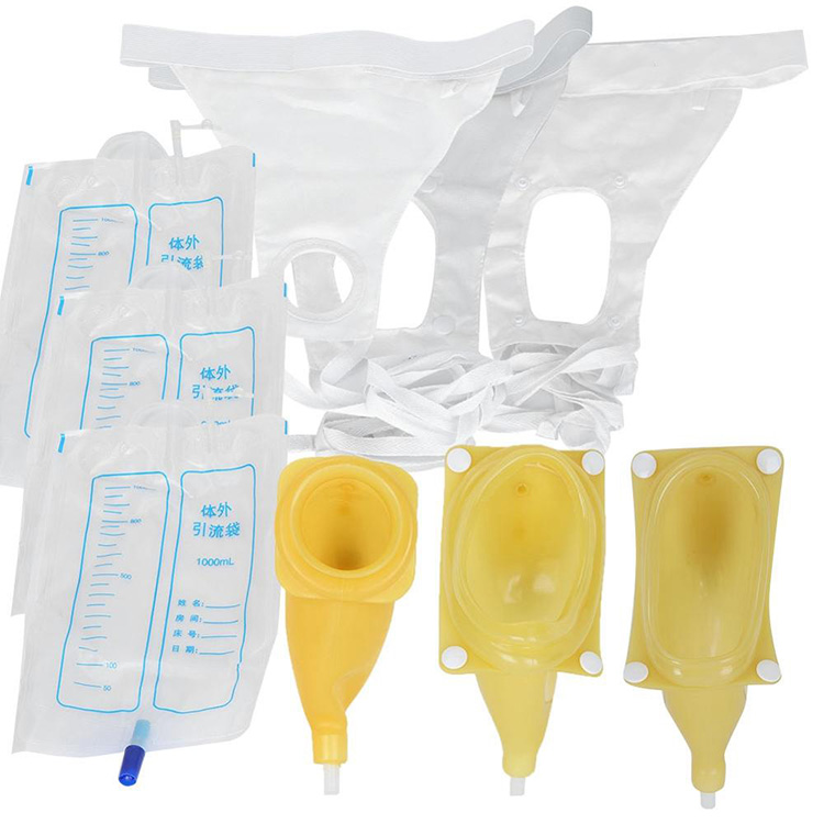 Silicone Urine Collector Bag Tagata Matutua Urinal ma Urina Catheter Ato mo Alii Matutua Fafine Matutua Faleese Pi